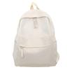 Solid Color Backpack Female Schoolbag Female Student Backpack Male