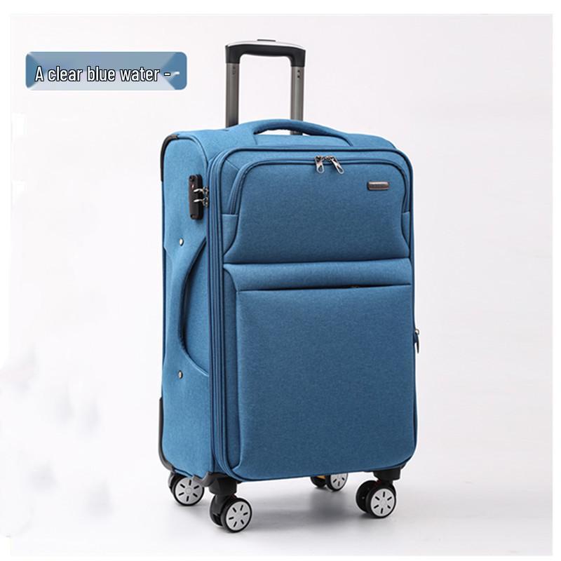 Large Capacity Oxford Cloth Trolley: 20-30 inch Suitcase with Universal Wheels and Password Lock for Men and Women, Ideal for Business Travel.