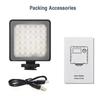 LED Photography Fill Light Dual Color Temperature 2800K 8500K Brightness Adjustable Fill Light with LCD Display Black