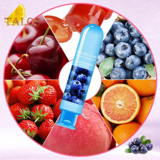 80ML Sex Lubricant Water Based Non-greasy Natural Plant Extract Pleasure Enhancer Non-staining Strawberry Blueberry Flavored Couples Lubricant Adult
