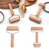Beechwood Rolling Pin for Pastry Tortillas Pizza Cookie Dumplings Baking Ergonomic Dough Roller Wooden Baking Tool
