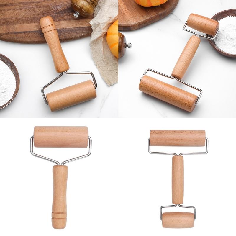 Beechwood Rolling Pin for Pastry Tortillas Pizza Cookie Dumplings Baking Ergonomic Dough Roller Wooden Baking Tool