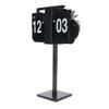 Digital Flip Desk Clock Stainless Steel 12 Hours Battery Powered Quiet Mechanical Auto Flip Clock for Living Room Office