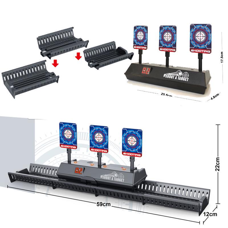 Electronic Auto-Reset Scoring Target for Battle and Practice with Soft Bullets