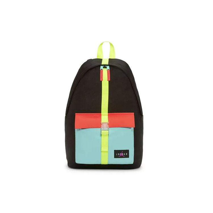 

Jordan Striped Versatile Polyester Backpack Unisex Backpacks Black Multicolor DA5204-902 Black/Multicolor Color