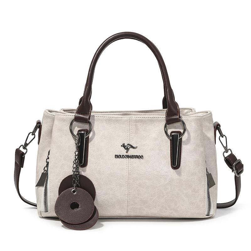Commuter Handbag - Large Capacity Cowhide-patterned Crossbody Bag