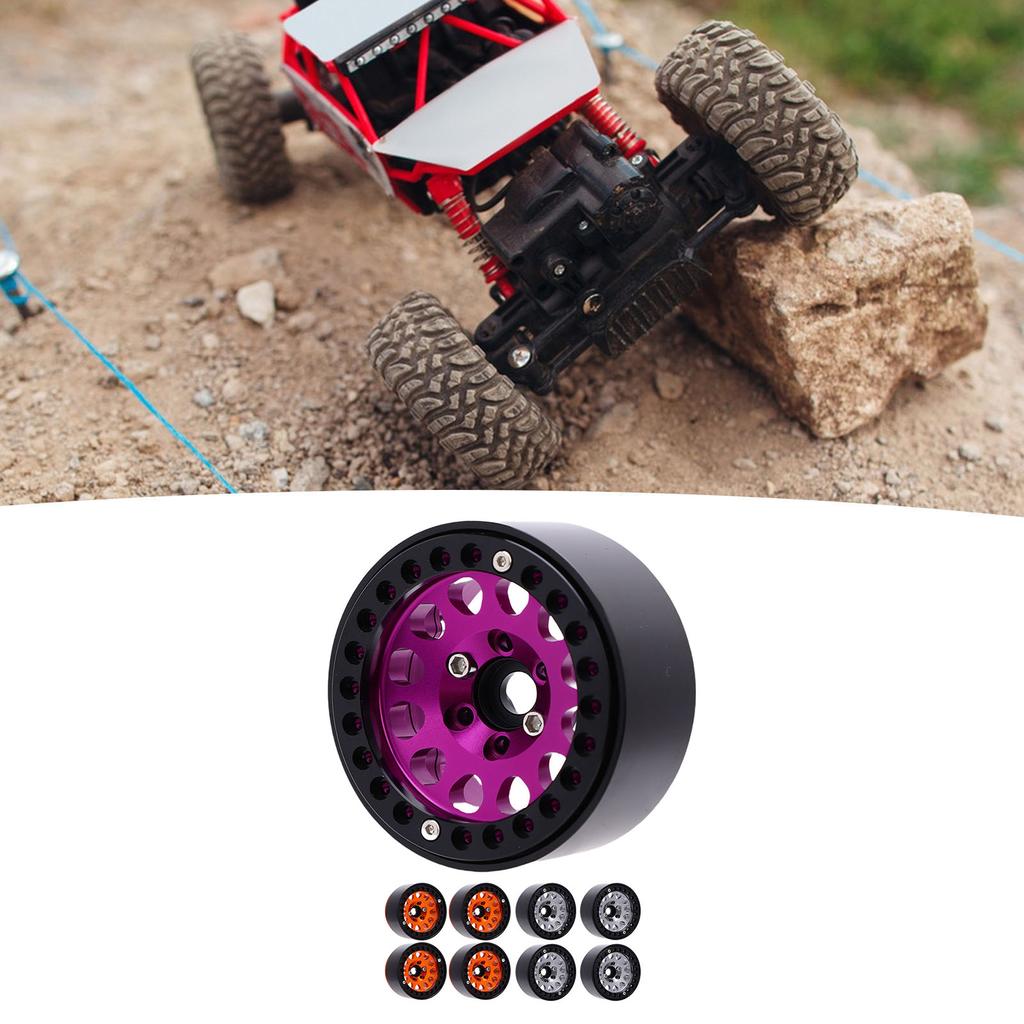 4pcs 1.9 Inch RC Wheel Hub RC Accessories Aluminum Alloy Wheel Hub for 1/10 RC Crawler Car