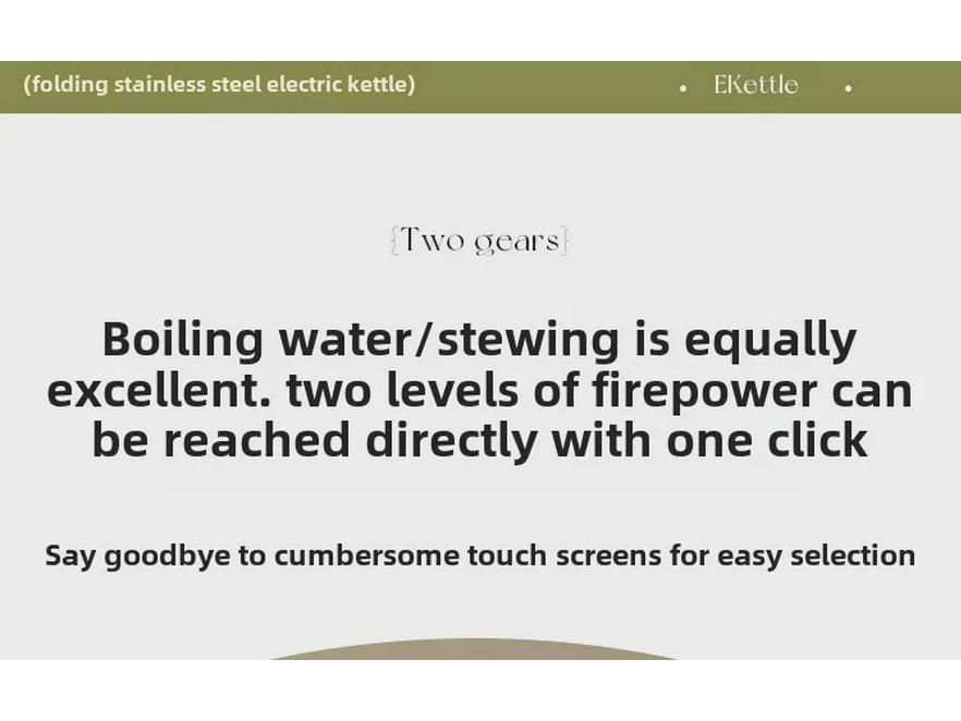 Ceainic de călătorie pliabil din oțel inoxidabil 304 – Mini ceainic electric portabil izolat pentru uz exterior