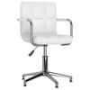 Day and Night - Day and Night Swivel Dining Chair White Synthetic Leather