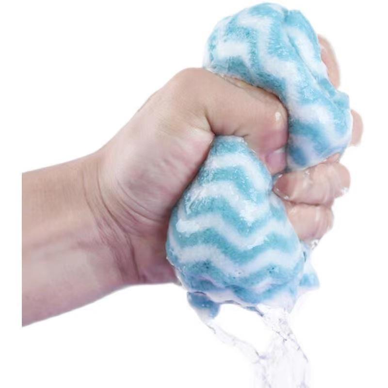 

Улучшенная антипригарная, безворсовая кухонная салфетка и губка для мытья посуды 3 Pack Thickened [Super Absorbent]