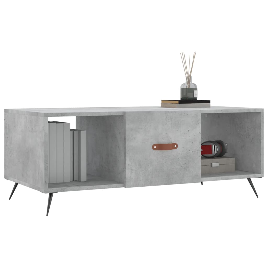  Coffee Table, Concrete Grey, 102x50x40 Cm