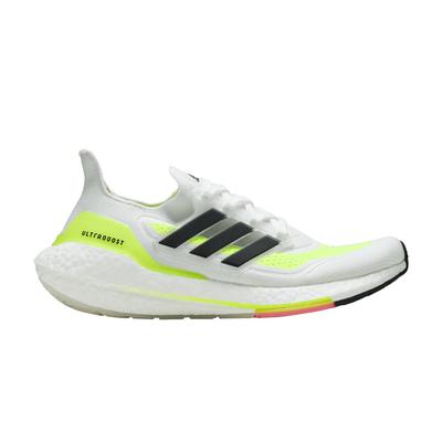 adidas Ultra Boost 21 Weiß Solar Gelb