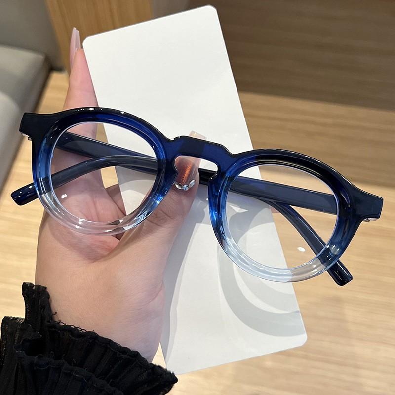 European And American Retro Small Round Frame Glasses Simple And Fashionable Stylish And Trendy Glasses For Men And Women 8544 синий