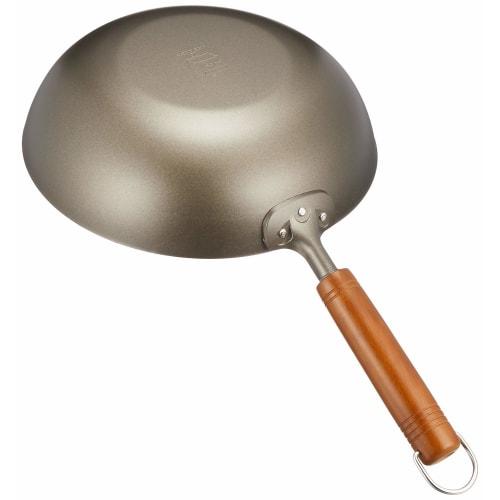 Hasemoto Pure Titanium Wooden Handle Frying Pan, 26cm, Body: Titanium, Handle: Wood, Japan, AIT1226