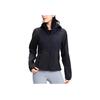 Asics Sports Lifestyle Series Hooded Casual Solid Color Long Sleeve Jacket Down Coat Women jackets Black 2012D165-001