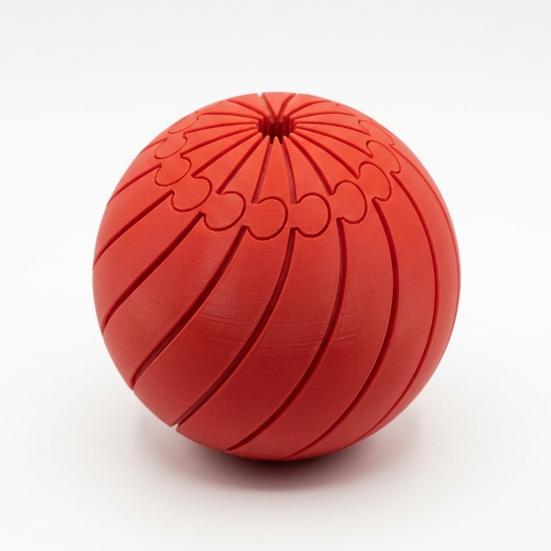 Brinquedo de Bola Torcida Impressa em 3D, Brinquedo de Bola Escorregadia para Alívio de Estresse para Crianças, Adolescentes e Adultos, Brinquedo de Mesa de Bola Fidget Giratória Espiral Articulada
