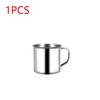 1-5pcs 200ML Childrens Water Cup Stainless Steel Portable Mug Camping Travel Mug Metal Coffee Tea Cup Mug Milk Tumbler Water Mug