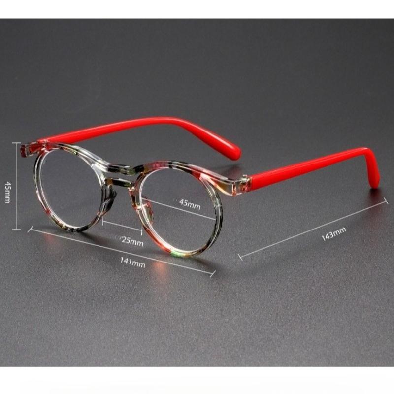 Fashion Colorful Double Beam Frame Frames Reading Glasses New Vintage Round Frame Anti Blue Light Presbyopia Glasses for Women