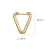 Round Wire Triangular Stainless Steel Ear Buckle Personalized Trend Unisex Titanium Steel Special-shaped Earrings