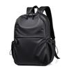 Stylish Black Casual Daypack with Adjustable Shoulder Straps, Large Capacity, for School, Travel, Commuting, Backpack for School