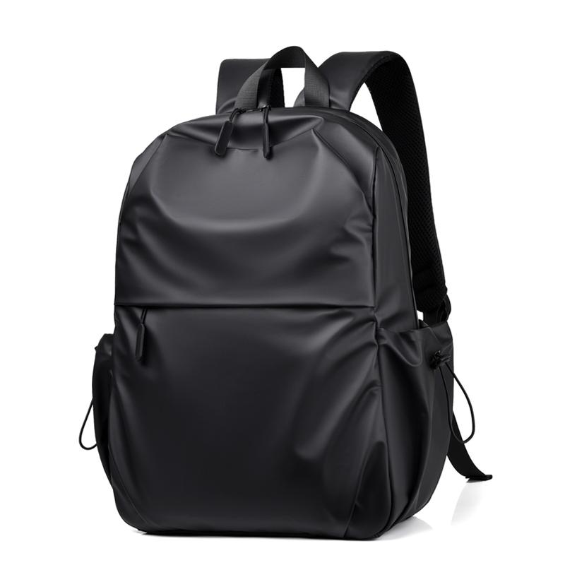 Stylish Black Casual Daypack with Adjustable Shoulder Straps, Large Capacity, for School, Travel, Commuting, Backpack for School