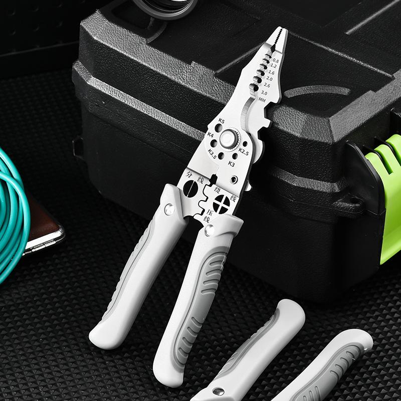 2.5mm Electrician's Multi-Tool: Wire Stripper, Crimper & Cutter