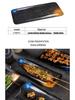 Japanese Melamine Rectangular Barbecue Side Dish Plate - Imitation Porcelain, Creative and Drop-Resistant for Hot Pot and Restaurants