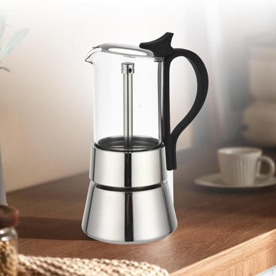 Espresso Coffee Maker Lightweight Pots 4 Cup Percolator Stove Moka Pot for