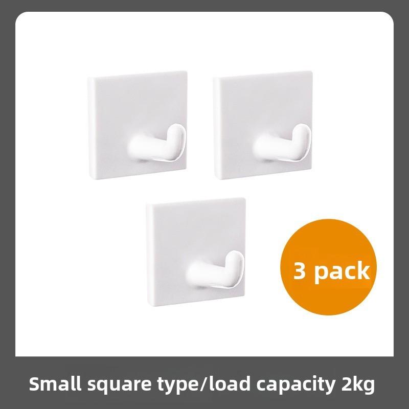 Plastic Modern Minimalist Adhesive Hooks Pack For Outdoor Storage Rainproof