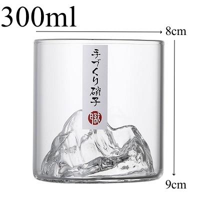 150ml/300ml Small Transparent Glass Coffee Cup Mountain Glass Whisky Heat Resistant Tea Drink Milk Juice Cup Bar Tool