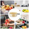 Fruit Wash Bowl Veggie Strainer With Handle Draining Basket Veggie Cleaner Bowl Portable Fruit Washer For Rinsing Food Draining