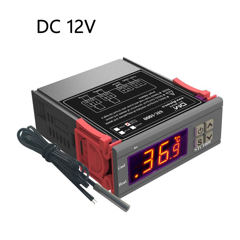 DC 12V LED Digital Temperature Controller STC-1000 Thermostat Thermoregulator Incubator DC24V AC110V 220V Heating and Cooling