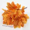 Artificial Plants Red Maple Leaves Small Bunches of Autumn Color Halloween Decoration Home Fake Flower Bouquet Arrangement