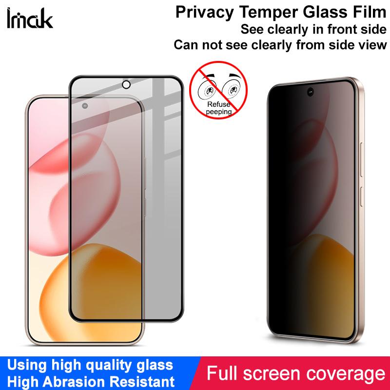 Für Honor 400 5G Global Glas IMAK Privacy Panzerglas Vollbildabdeckung Folie