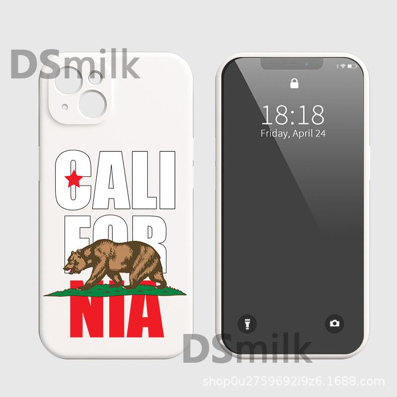 

Силиконовый чехол для телефона California для iPhone 13/14/15 Pro Max, XS, 11, 12 - матовый дизайн - доступен для XS, 11, 12 Mini, Pro, Pro Max iPhone 14 Pro