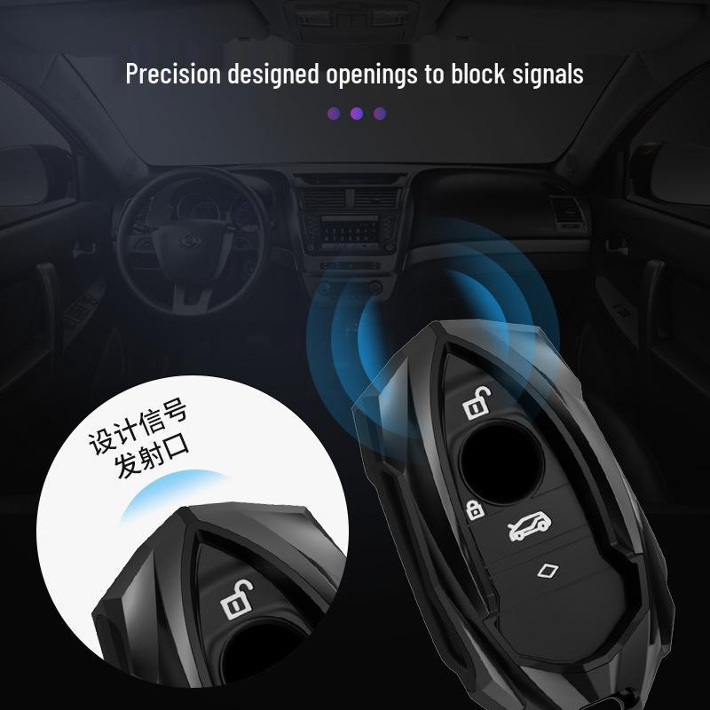 Pouzdro na klíč BMW i3/i8: Kovový kryt a přezka pro dálkové ovládání