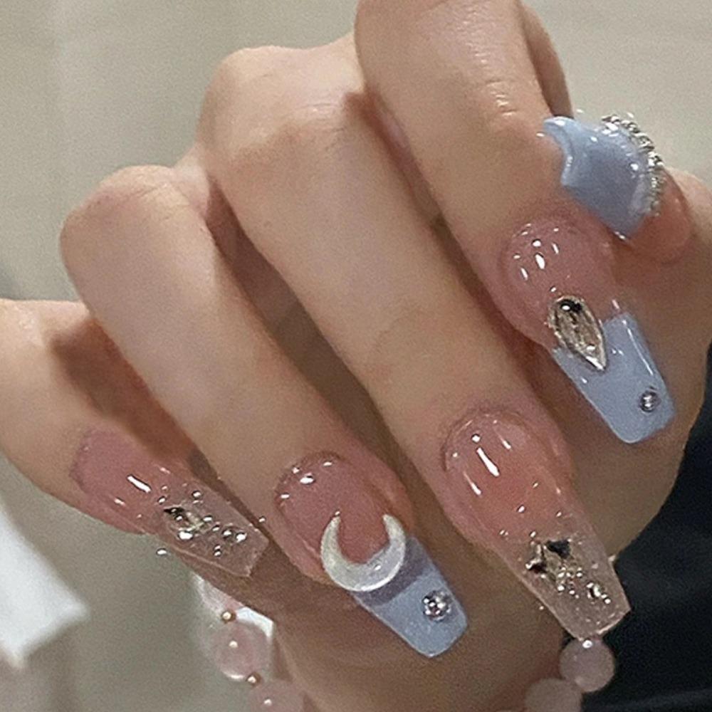 Frühling und Sommer Wind Tragen Nagel Reiner Wunsch Nagelpflaster Aufhellend Abnehmbares Nagelstück Langes und kurzes Nagelstück Fertigprodukt