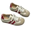Openwork Casual Round-toe Flat Soft Leather Soft-soled Breathable Sandals for Women, Single-piece Shoes.