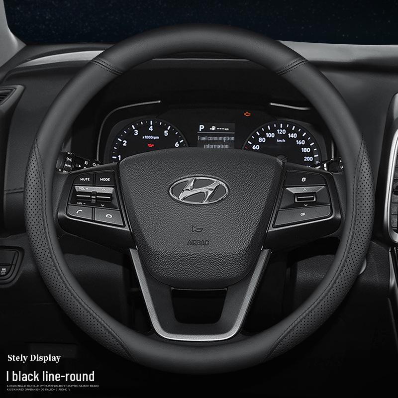 

Кожаная оплетка на руль для Hyundai Tucson, IX35, IX25, Sonata, Elantra, Reina, Lafesta Default option