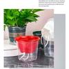 Synlig vattennivå Självbevattnande planteringskärl Lazy Bonsai Lazy Flower Pot Suckulent Plast Blomkruka Heminredning
