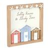 Something Different Salty Kisses And Sandy Toys Shell Beach Hut Plaque