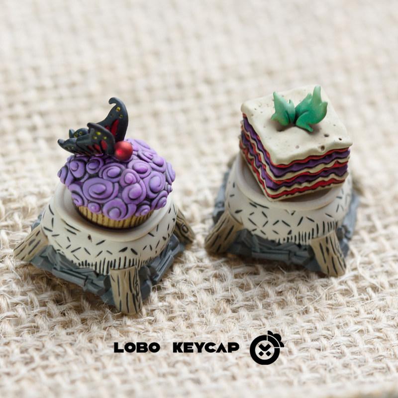 Game Don'T Starve Butterfly Cake And Monster Layer Cake Mechanical Keyboard Esc Keycaps Resin Material Customize Periphery Gifts