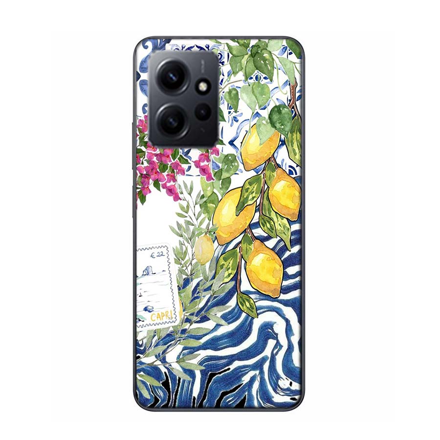 Mediterranean Lemon Phone Case For Redmi Note 14 15 Pro 5G 13 12 Pro Plus 11 11T 11E 11S 10 Pro 10S 9 9S Cover Cell Clear TPU Ca