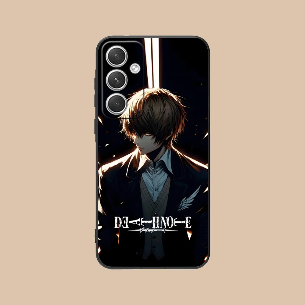 Death Note Kira Light Mobile Phone Case for Samsung Galaxy S26 S25 S24 S23 S22 S21 S20 Note20 Plus FE Ultra Colorful Cover Cover