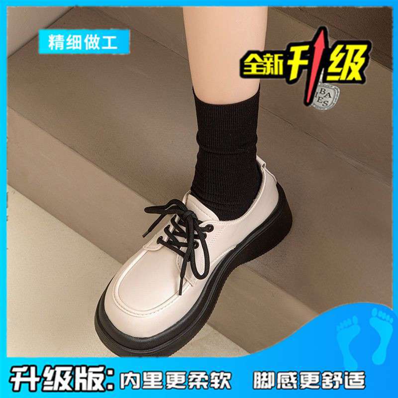 

Платформенные маленькие кожаные туфли женские весна 2025 новые универсальные в стиле колледжа британский стиль туфли jk женские на шнуровке повседневные туфли 00 (miscellaneous shoes are randomly sent)