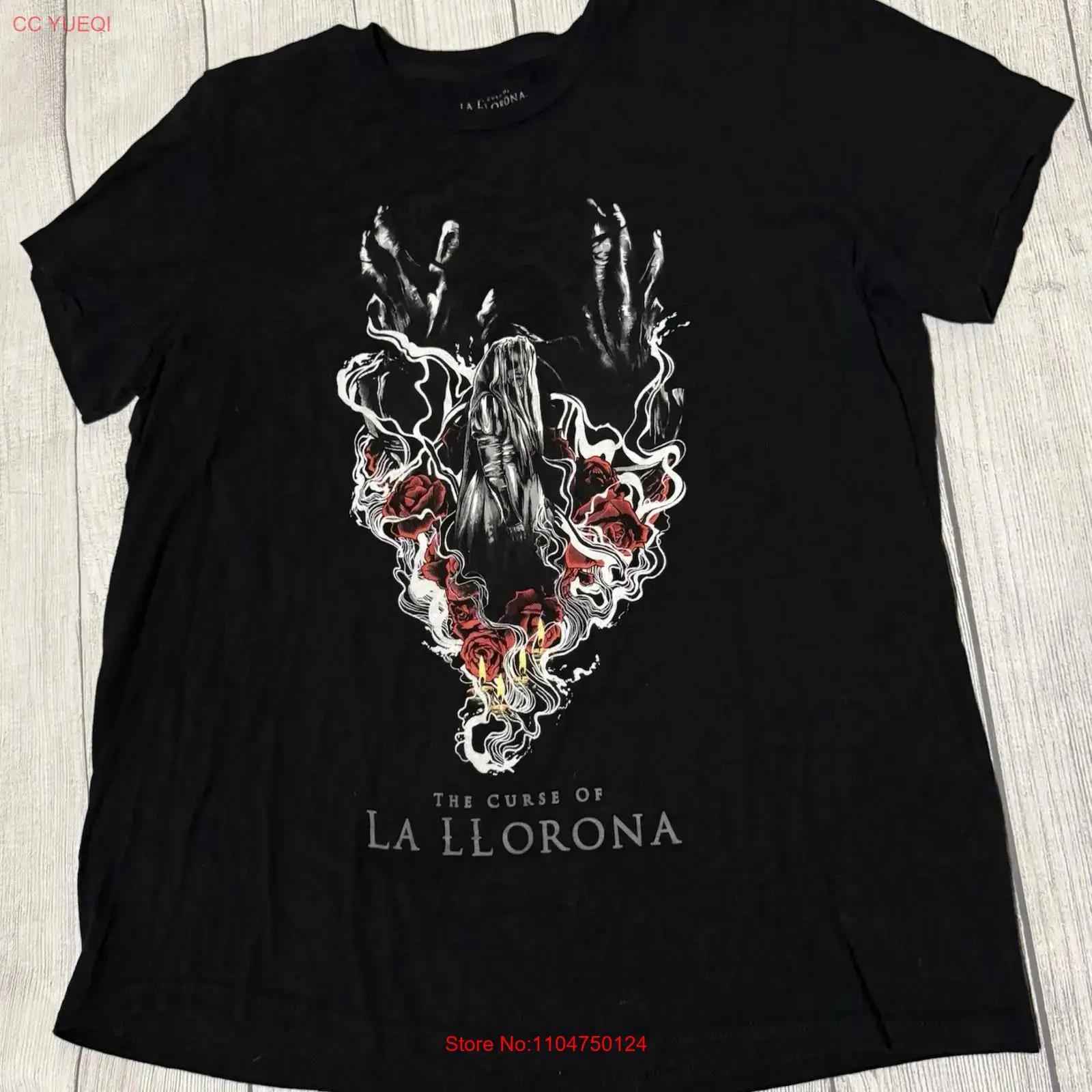 

THE CURSE OF LA LLORONA SHIRT Women s SIZE XL Warner Brother Horror Movie vintage Washed Unisex Top For Everyday Wear Soft S разноцветный