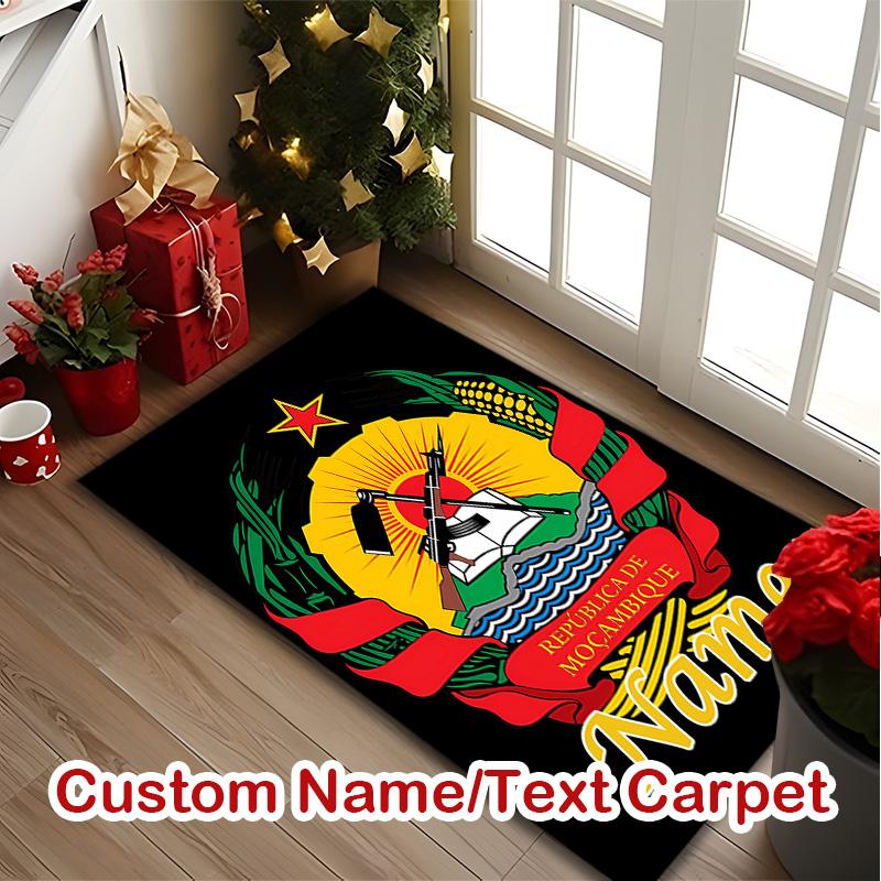 1pc Digital Printed Chair Rug for Home Office Use, Mozambique national football team Carpet Appropriate for All Seasons, Soft Area Carpet