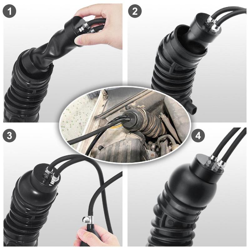 Universal Quick Smoke Machine Seal Intake Adapter For Car Air Smoke Leak Detector General Inflatable Bladder Airbag Accessory