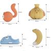 Squeaky Latex Dog Toy Bite Resistant Dogs Chew Toys Interactive Puppy Toys for Boredom Relief Molar Teeth Cleaning Pets Supplies