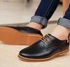 Premium Fashion Casual Pu Leather Men Business Shoes In Brown Black Blue Sizes 6-13